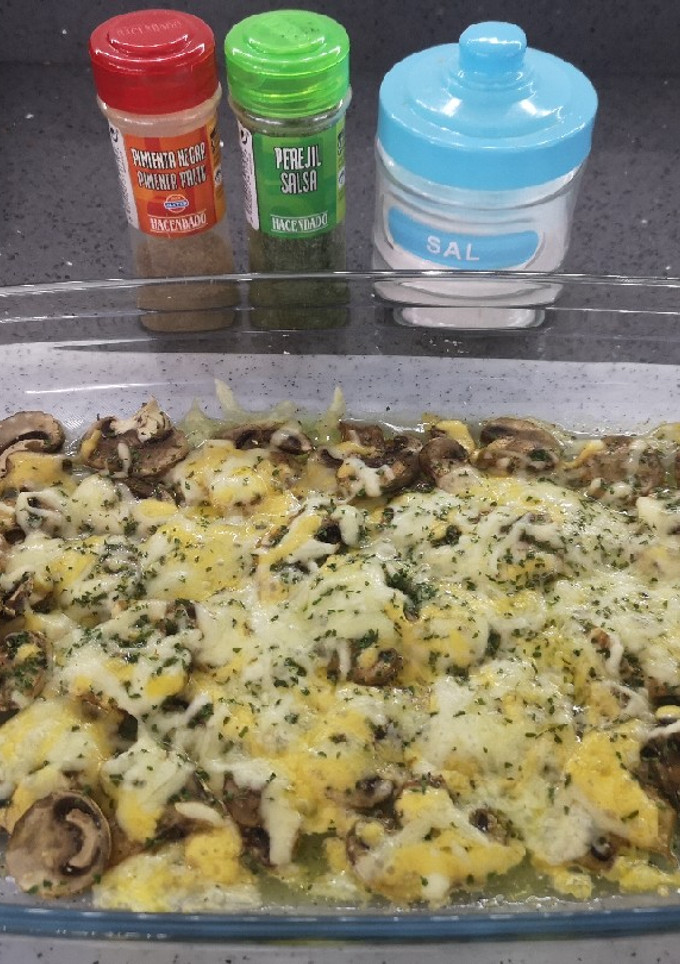 Una foto de Champis al horno