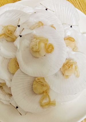Hình của món Sò điệp hấp xả.