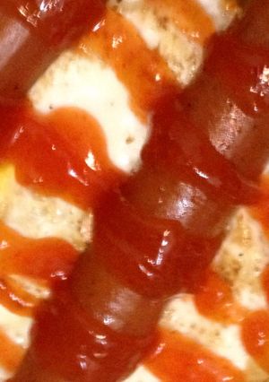 Foto resep Roti isi telor sosis,