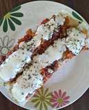 Canelones de pollo y espinaca