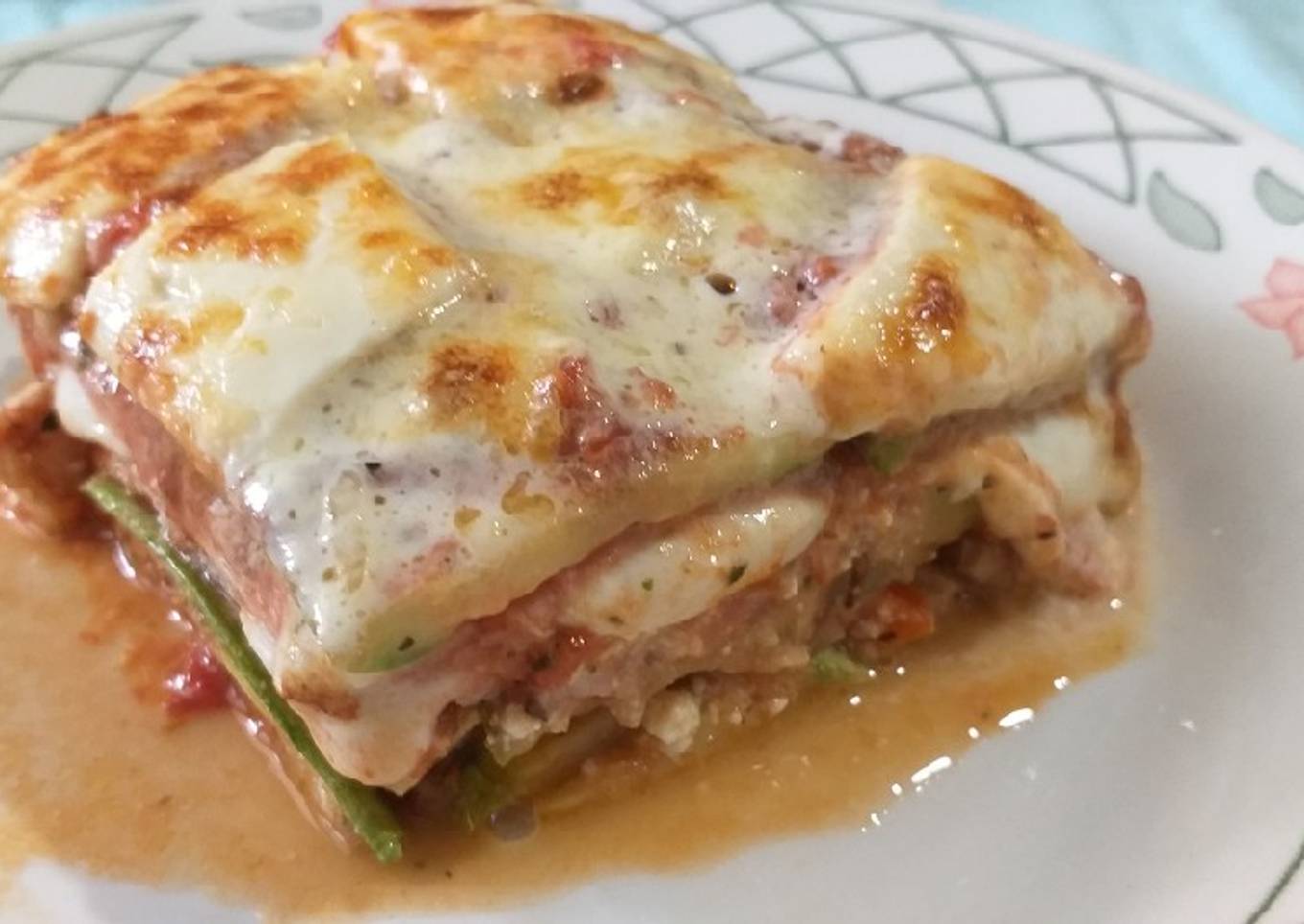 Lasagna de zucchini (zapallito largo) R I Q U I S I M A!!!
