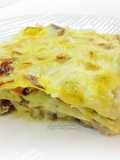 Lasagne con salsa di fontina, ragù bianco di tastasale e radicchio tardivo trevigiano