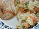 Pechuga a la plancha con ensalada rusa