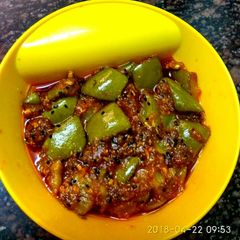 Raw mango ka instant achar A picture of Raw mango ka instant achar.