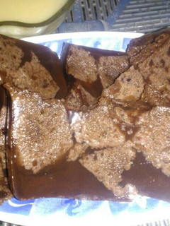 Foto resep Puding brownie saus vla