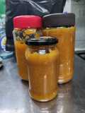 Dulce de cáscaras de naranja y durazno