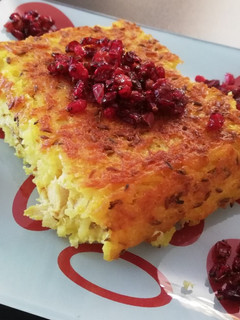 عکسی از دستور ته چین مرغ