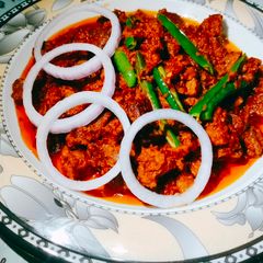 A picture of My Signature Recipe 😍💁‍♀(Beef Masala Boti) ☺.