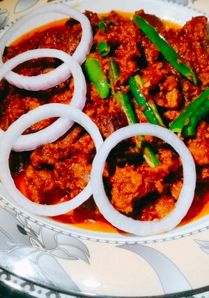 A picture of My Signature Recipe 😍💁‍♀(Beef Masala Boti) ☺.