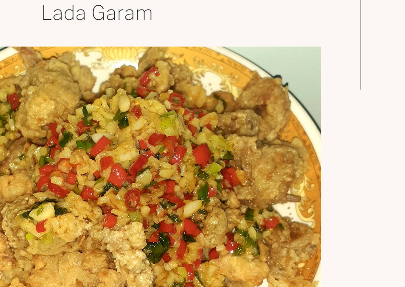 Resep Cumi Cabe Lada Garam, Enak