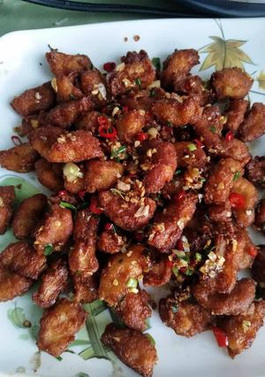 รูปของ ไก่คั่วพริกเกลือ (ง่าย ประหยัดมาก)