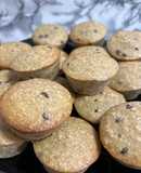 Muffins integrales con banana