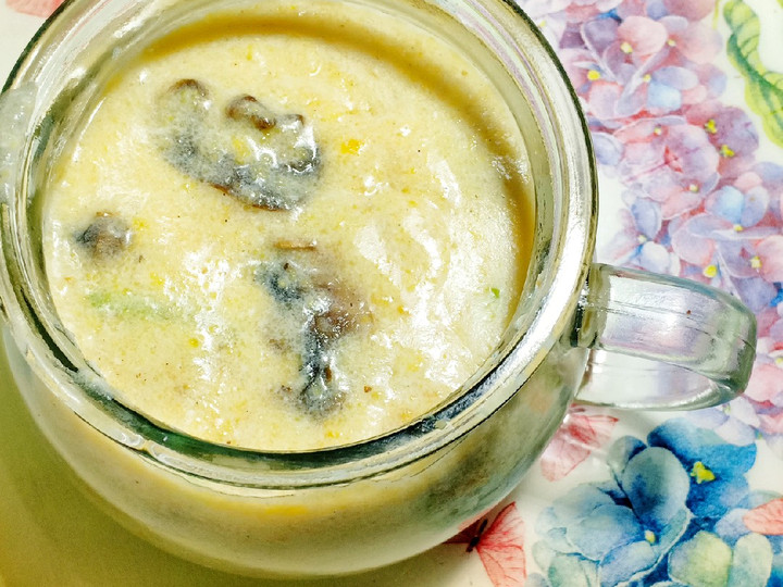 Bagaimana Menyiapkan Krim sup jagung jamur champignon real food corn cream soup diet Anti Gagal
