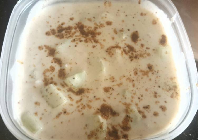 Recipe of Super Quick Homemade Healthy yogurt dip (Raita)