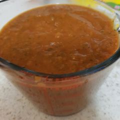 A picture of My Tomato Sauce with hidden veg.