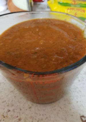 A picture of My Tomato Sauce with hidden veg.