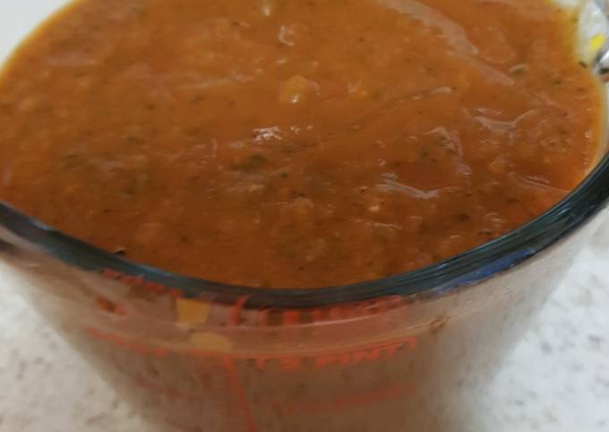 Recipe of Andrew Copley My Tomato Sauce with hidden veg