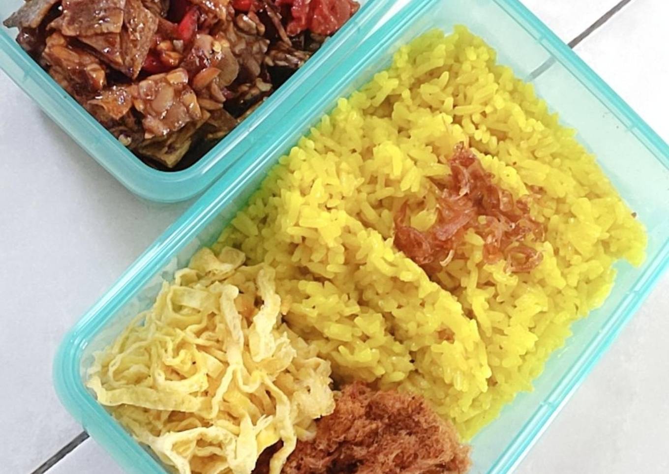 Nasi kuning rice cooker