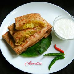 A picture of Papaya Paratha.