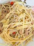 Tumis kentang daging sapi bumbu cuka ala hongkong