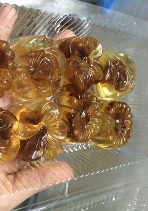 Hình của món Rau câu nhãn nhục.