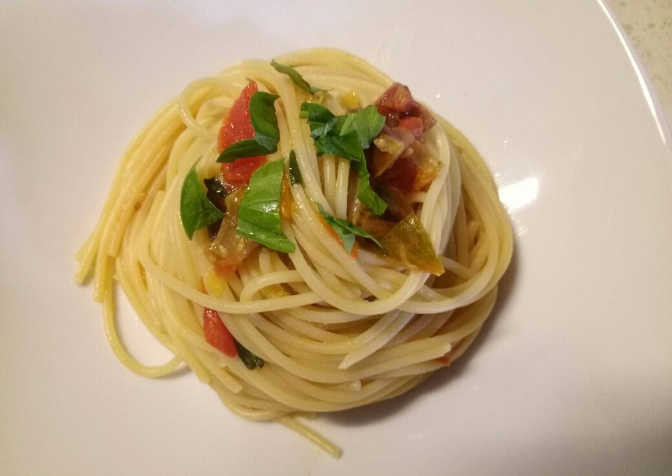Rainbow spaghetti