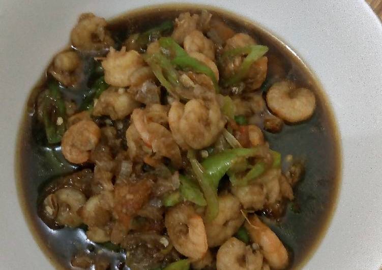 Resep Udang cabe hijau, Bisa Manjain Lidah
