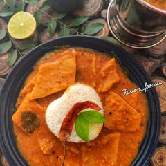 A picture of Daal dhokli.