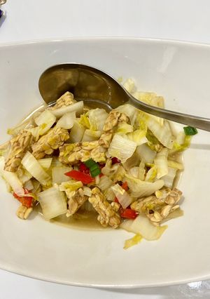 Foto resep Tumis Sawi Putih Tempe