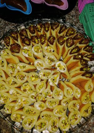 صورة لوصفة قطايف بالقشطة و نوتيلا