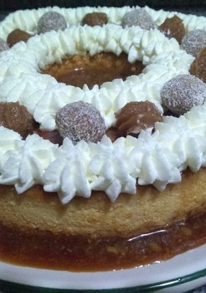 Una foto de Flan de Coco