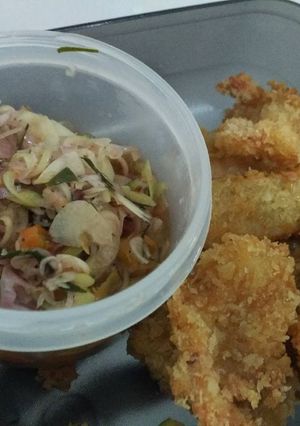 Foto resep Udang tepung sambal matah