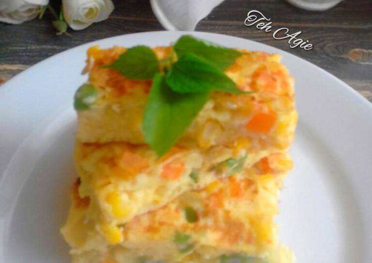 Cara Gampang Menyiapkan Omelet mix vegetable yang Sempurna