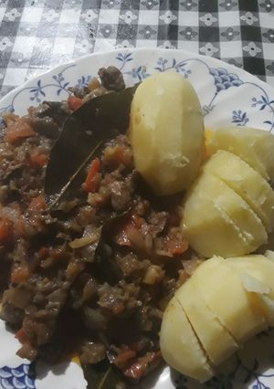 Una foto de Berenjena a la Carne