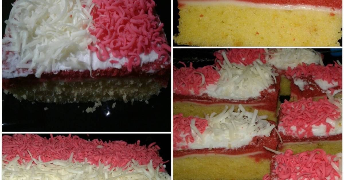 Resep Brownies Kukus Merah Putih oleh Rahmatika Cookpad