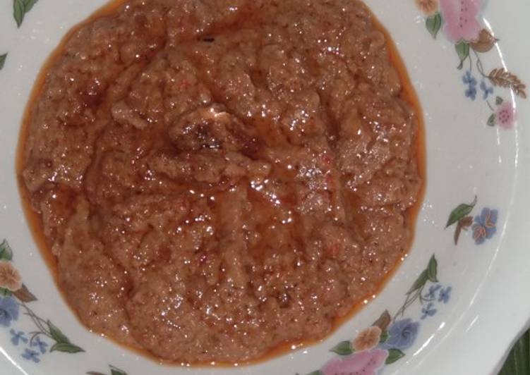 Sambal kacang untuk cimol dan siomay dll