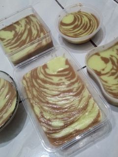 Foto resep Puding roti tawar zebra