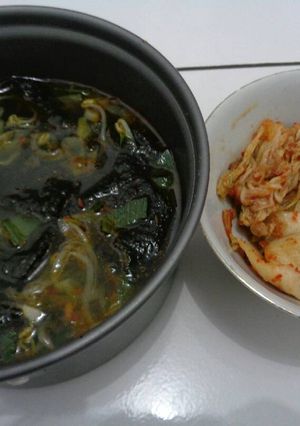 Foto resep Sup Rumput Laut + Taoge Korea ala rempah Indonesia