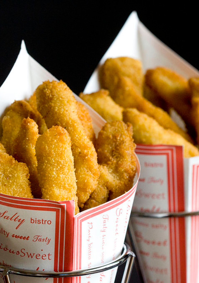 Una foto de Fingers de pollo marinados con whisky