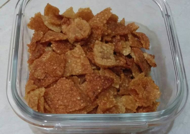 Resep Kerupuk nasi  edisi cemilan anak autis oleh Ummu 