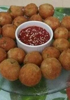 A picture of Potato chicken chinese balls😋😍.