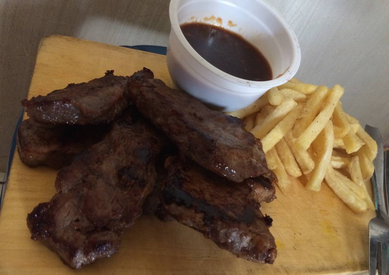 Steak sirloin saus lada