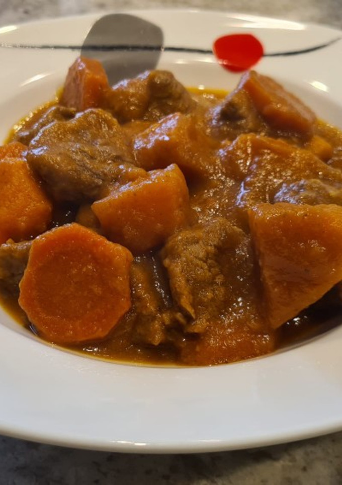 Una foto de Ragout de ternera con boniatos