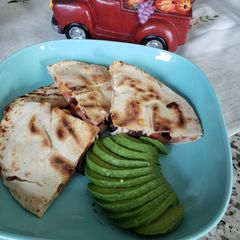 A picture of Tortilla with cheese 🧀.