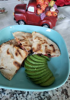 A picture of Tortilla with cheese 🧀.