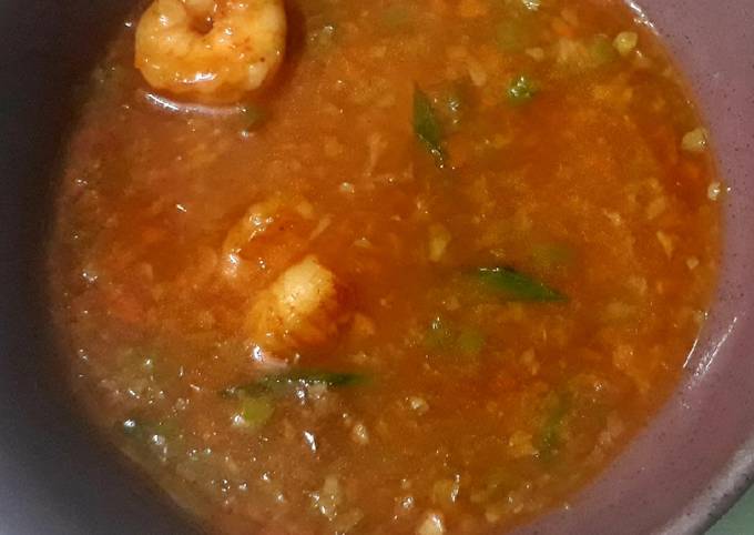 Steps to Prepare Perfect Hot and sweet shrimp soup