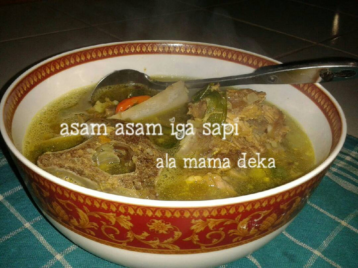 Cara Gampang Membuat Garang asam iga sapi ala mama deka Yang Mudah