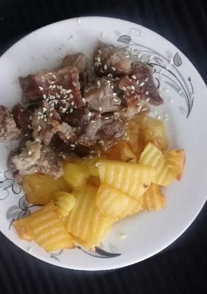 عکسی از دستور گوشت طعم دار