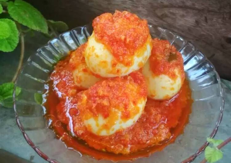 Resep Telur Balado, Enak Banget