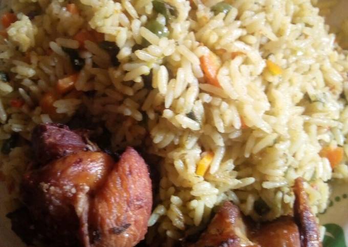 Recipe of Homemade Fried rice with liver